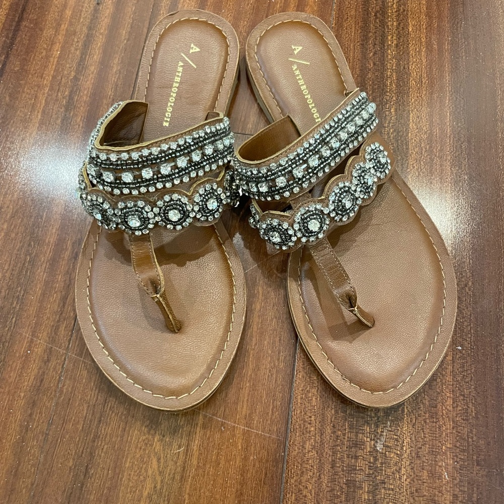 Anthropologie beaded sandals - Picture 2 of 4